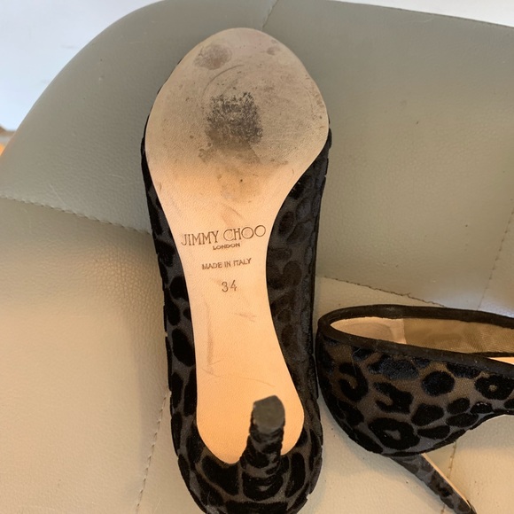 Jimmy Choo Bridget Leopard Devore Pumps - Picture 6 of 8